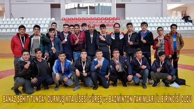 Banaz Şehit Tuncay Durmuş Mta Lisesi Güreş Ve Badminton Takımları İl Birincisi Oldu