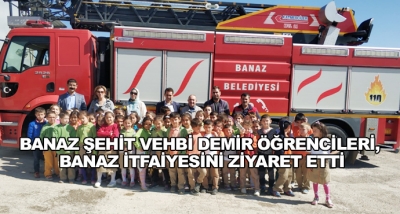 Banaz Şehit Vehbi Demir Öğrencileri, Banaz İtfaiyesini Ziyaret Etti