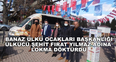 Banaz Ülkü Ocakları Başkanlığı Ülkücü Şehit Fırat Yılmaz Adına Lokma Döktürdü