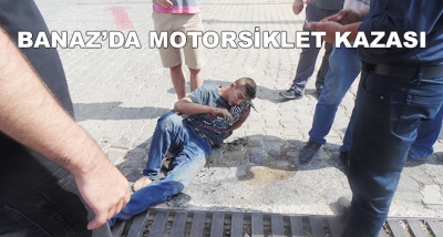 Banaz'da Motorsiklet Kazası