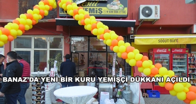 Banaz’da Yeni Bir Kuru Yemişçi Dükkanı Açıldı