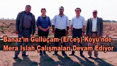 Banaz’ın Güllüçam (Erceş) Köyü’nde Mera Islah Çalışmaları Devam Ediyor