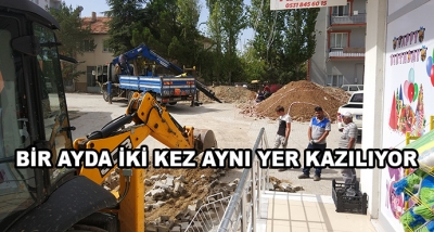 Bir Ayda İki Kez Aynı Yer Kazılıyor