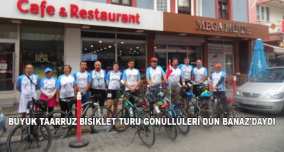 Büyük Taarruz Bisiklet Turu Gönüllüleri Dün Banaz’daydı