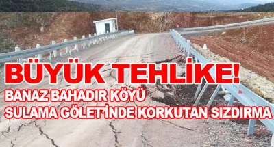 Büyük Tehlike! Banaz Bahadır Köyü Sulama Gölet’inde Korkutan Sızdırma