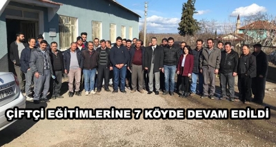 Çiftçi Eğitimlerine 7 Köyde Devam Edildi