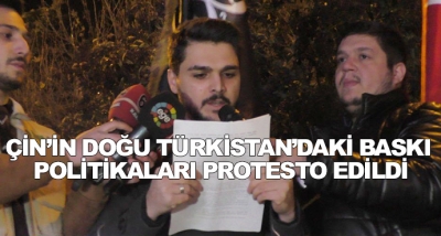 Çin’in Doğu Türkistan’daki Baskı Politikaları Protesto Edildi