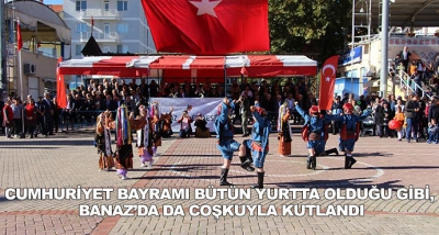 Cumhuriyet Bayramı Bütün Yurtta Olduğu Gibi, Banaz’da Da Coşkuyla Kutlandı