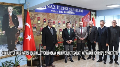 Cumhuriyet Halk Partisi Uşak Milletvekili Özkan Yalım Ve İlçe Teşkilatı Kaymakam Demiröz'ü Ziyaret Etti.