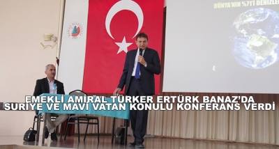  Emekli Amiral Türker Ertürk Banaz’da Suriye Ve Mavi Vatan Konulu Konferans Verdi