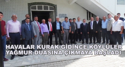 Havalar Kurak Gidince Köylüler Yağmur Duasına Çıkmaya Başladı