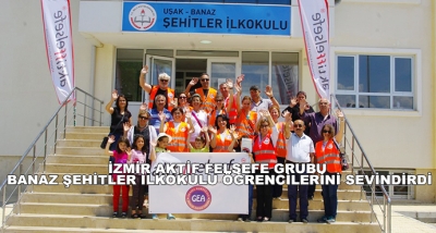 İzmir Aktif Felsefe Grubu Banaz Şehitler İlkokulu Öğrencilerini Sevindirdi