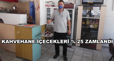 Kahvehane İçecekleri Yüzde 25 Zamlandı