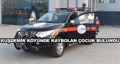 Kuşdemir Köyünde Kaybolan Çocuk Bulundu