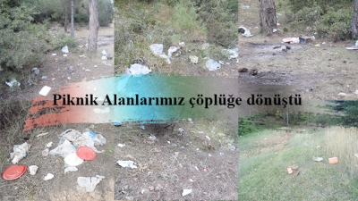 Piknik Alanlarımız çöplüğe dönüştü