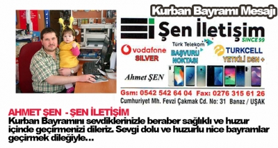 Sevgi dolu ve huzurlu nice bayramlar geçirmek dileğiyle…