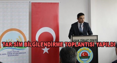 Tar-Sim Bilgilendirme Toplantısı Yapıldı