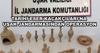 Tarihi Eser Kaçakçıları'na Uşak Jandarmasından Operasyon