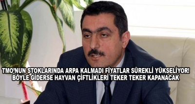 Tmo’nun Stoklarında Arpa Kalmadı Fiyatlar Sürekli Yükseliyor!Böyle Giderse Hayvan Çiftlikleri Teker Teker Kapanacak