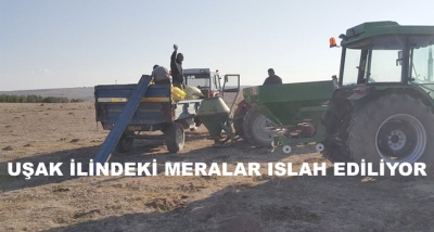 Uşak İlindeki Meralar Islah Ediliyor