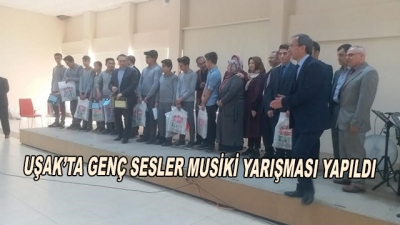 Uşak’ta Genç Sesler Musiki Yarışması Yapıldı