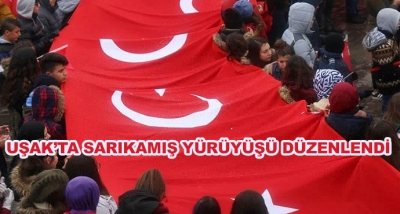 Uşak’ta Sarıkamış Yürüyüşü Düzenlendi