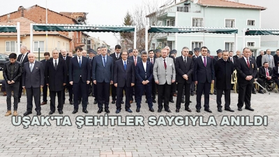 Uşak'ta Şehitler Saygıyla Anıldı