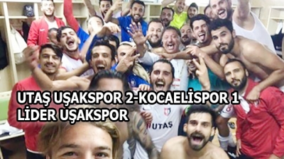 Utaş Uşakspor 2-Kocaelispor 1  Lider Uşakspor