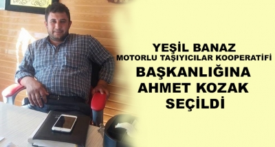 Yeşil Banaz Motorlu Taşıyıcılar Kooperatifi Başkanlığına Ahmet Kozak Seçildi