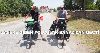 Zafere Giden Yolcular Banaz’dan Geçti